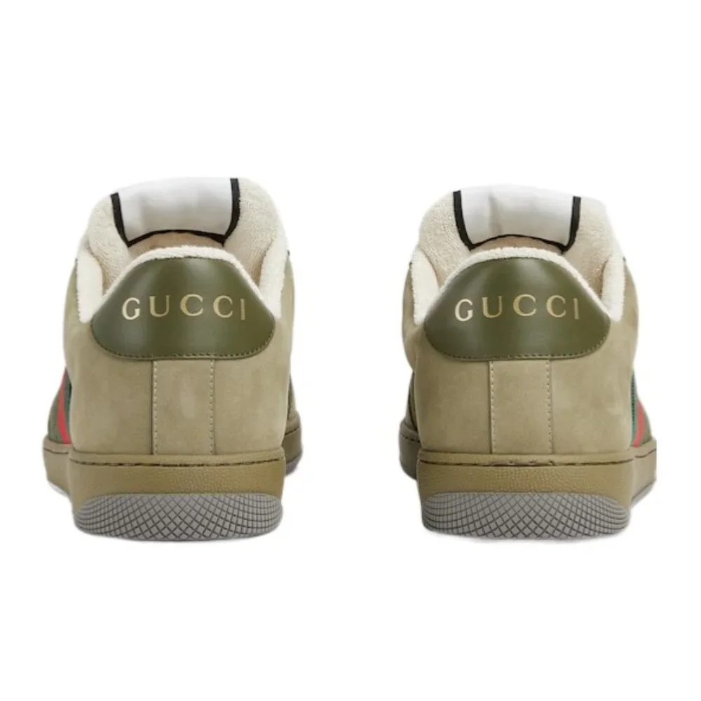 NEW GUCCI Screener Ripstop GG Logo WEB Sneakers Men's G 8.5 / US 9 Authentic